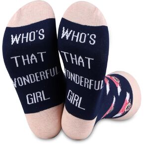JXGZSO Funny Cartoon Tv Show Socks Who's That Wonderful Cartoon Princes Socks Animated Series Gift Princes Nanalan Gift