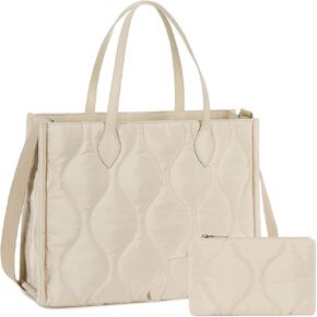 BTOOP Tote Bag for Women Work Teacher Tote Bag 15.6 inch Laptop Shoulder Bags Handbag Office Briefcase with Clutch Purse