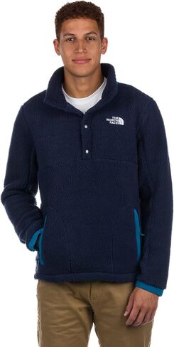سترة رجالي من THE NORTH FACE مصنوعة من الصوف Parkview ¼ Snap، باللون الأزرق الداكن/Banff Blue، مقاس صغير in Saudi Arabia