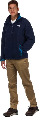سترة رجالي من THE NORTH FACE مصنوعة من الصوف Parkview ¼ Snap، باللون الأزرق الداكن/Banff Blue، مقاس صغير in Saudi Arabia