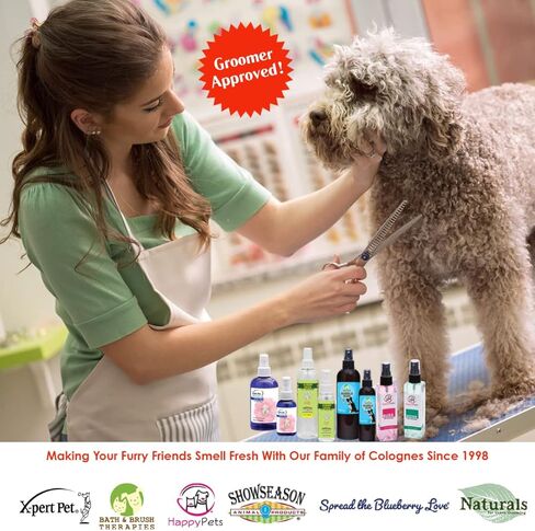 SHOW SEASON ANIMAL PRODUCTS 1 Showseason® Toasted Almond Pet Cologne 8.5 oz For Dogs | Long-Lasting Odor Eliminator | Cruelty-Free | Paraben-Free | Biodegradable and Non-Toxic | Made in The USA in Kuwait