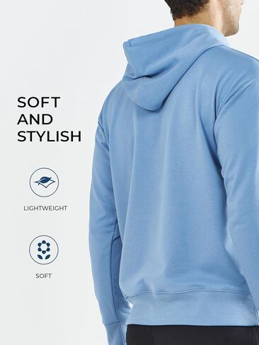 NORTHYARD Men's Cotton Hoodies Pullover Drawstring Hooded Collar Casual Sweatshirts Athletic Long Sleeve Shirts with Pocket in Kuwait