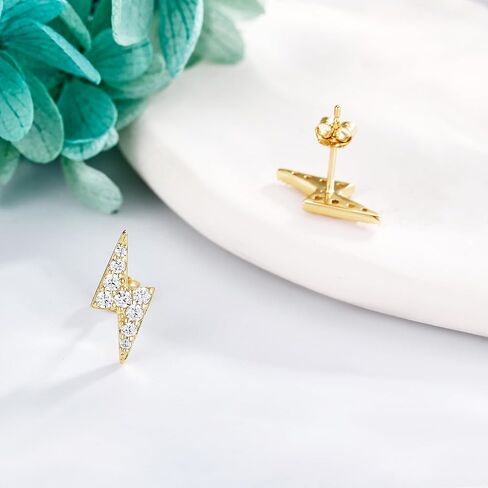 14K Real Gold Paw Print/Daisy/Mushroom/Starfish/Dachshund/Bee Earring Stud 14Kt Animal Flower Jewelry for Women in Kuwait