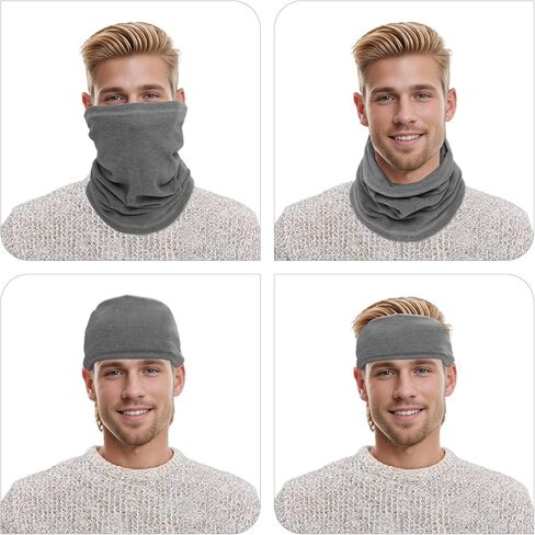 Winter Neck Warmer Gaiter Fleece Windproof Cold Weather Scarf Face Cover Mask for Men Women in Kuwait