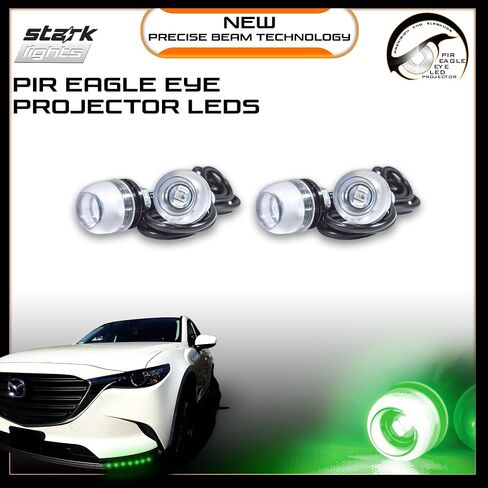Eagle Eye 18mm Projector PIR Lens Blue 10K Fog Light DRL Backup Signal Bulbs - 20 PCS in Saudi Arabia