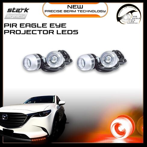 Eagle Eye 18mm Projector PIR Lens Blue 10K Fog Light DRL Backup Signal Bulbs - 20 PCS in Saudi Arabia