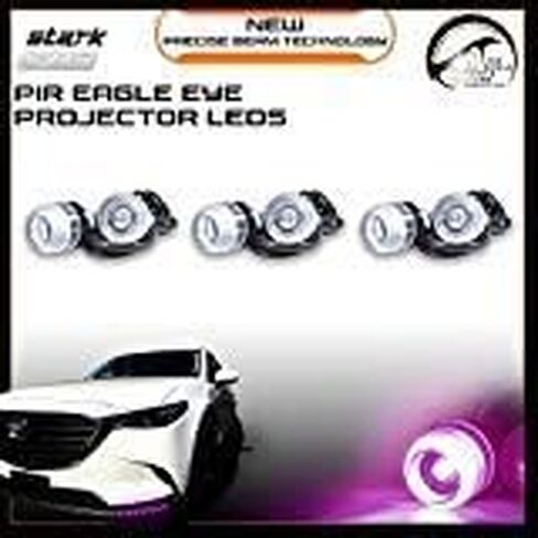 Eagle Eye 18mm Projector PIR Lens Blue 10K Fog Light DRL Backup Signal Bulbs - 20 PCS in Saudi Arabia