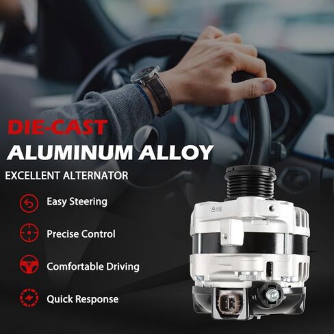 Alternator Compatible with 2003-2007 Accord 2003-2009 Element 2006-2010 Civic 2007-2009 CR-V Replacement for 13980 11503 31100-RTA-033 in Kuwait