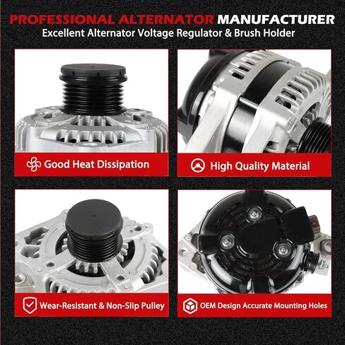 Alternator Compatible with 2003-2007 Accord 2003-2009 Element 2006-2010 Civic 2007-2009 CR-V Replacement for 13980 11503 31100-RTA-033 in Kuwait