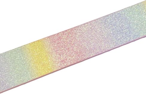 Girls Glitter Rainbow Belt PU Leather Waist Belt Adjustable Casual Jeans Belt with Metal Buckle for Women in Saudi Arabia