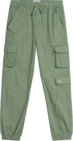 AEROPOSTALE Girls' Pants - Casual Twill Cargo Joggers with Adjustable Elastic Waistband - Baggy Cargo Pants for Girls (7-16) in Saudi Arabia