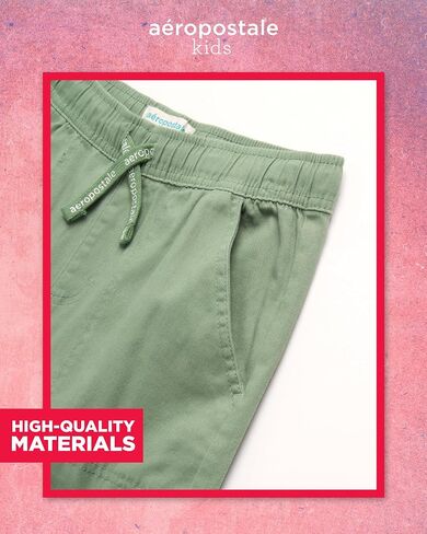 AEROPOSTALE Girls' Pants - Casual Twill Cargo Joggers with Adjustable Elastic Waistband - Baggy Cargo Pants for Girls (7-16) in Saudi Arabia