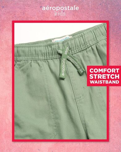 AEROPOSTALE Girls' Pants - Casual Twill Cargo Joggers with Adjustable Elastic Waistband - Baggy Cargo Pants for Girls (7-16) in Saudi Arabia