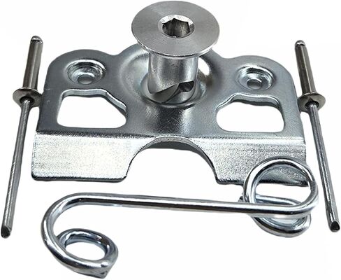 TDZ 10 Pack 1/4 Turn Quick Release Steel Dzus Button with Springs and Tab Plates Free Rivets, Chrome in Kuwait