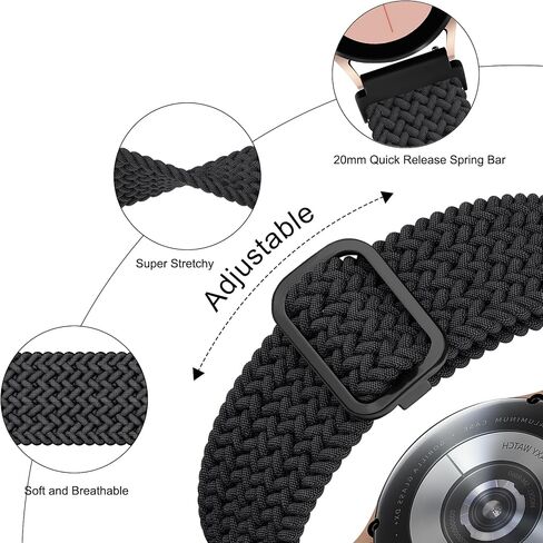Vancle 22mm Bands Compatible for Fossil Men's Gen 6 / 5E 44mm / Gen 5 LTE/Carlyle/Garrett/Women's Julianna Smart Watch, Replacement Quick Released Sport Fossil Watch Strap in Saudi Arabia