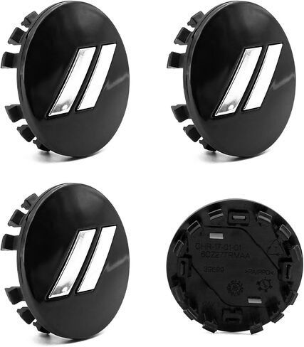 4X 64mm 2.5 Inch Car Hubcaps Slashes // Wheel Hub Center Caps Fit for Challenger Charger Durango 2017-2022 Car with 20 Inch Wheels 6CZ27DX8AA 6CZ27RM8AA (all glossy black) in Saudi Arabia