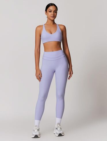 Womens Workout Sets Adjustable Straps Sports Bras and High Waist Leggings Sets Pilates 2 Piece Outfits for Women in Kuwait