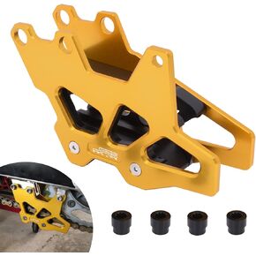 CNC Chain Guard Guide Protector Protection for RM RMZ RMX DRZ DRE RM125 RM250 RMZ250 RMZ450 RMX450Z DRZ250 DRZ400 DRZ400E DRZ400S DRZ400SM Motorcycle Dirt Bike Gold