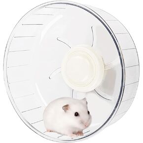 Super-Silent Hamster Exercise Wheel - Hamster Toys Cages Accessories 7.9 Inch Running Spinner Quite Runner for Small Animal Pet Gerbil Dwarf Syrian Hedgehog Rat Mouse Mice