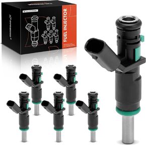 A-Premium Set of 6 Fuel Injectors Compatible with Mercedes-Benz C280 2006-2007, C300 2008-2012, C350 2008-2011, E350 2007-2011, GLK350 2010-2012, ML350 ML450 2010-2011, R350, S400, SLK350, CLK350