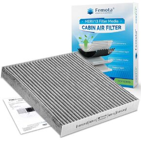 Tested MERV 13 Cabin Air Filter with Activated Carbon, CF10381 for Hyundai Azera (2006-2007), Santa Fe (2007-2009), Sonata (2006-2008), Kia Optima (2006-2010), Magentis (2006-2010)