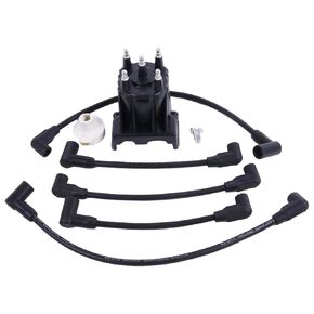 JZGRDN Spark Plug Wires & Distributor Cap Kit 84-816761Q14 3854261 Compatible with MerCruiser 3.0L / LX Volvo Penta 3.0 GL, GS with delco EST Ignition