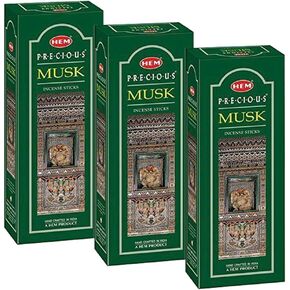 Hem Precious Musk Incense, 3 Boxes - (360 Sticks per order)