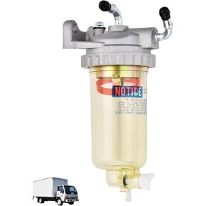 8971880421 Fuel Filter Water Sedimenter Separator Compatible with Isuzu NPR HD NQR 4HE1 4.8L 1998-2004 Replaces 8971880420 8971880421 97188042