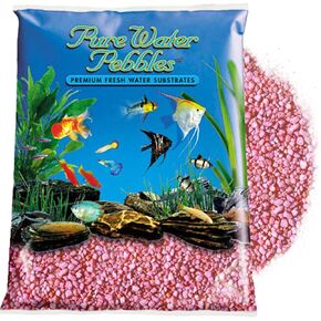 Pure Water Pebbles Aquarium Gravel, 2-Pound, Neon Pink