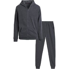 Coney Island Boys' Active Sweatsuit - 2 Piece Fleece Zip Hoodie Sweatshirt and Jogger Sweatpants - Activewear for Boys (5-16)