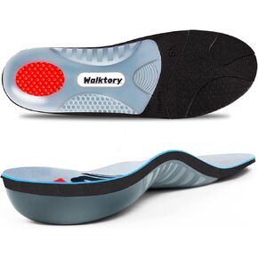 Plantar Fasciitis Relief Shoe Insoles,Arch Support Insoles,Running Athletic Gel Shoe Inserts,for Flat Feet,Pronation,Heel&Foot Pain