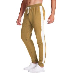 LABEYZON Men's Sweatpants, Jogger Track Pants Slim Fit Workout Gym Pants for Men with Zipper Pockets