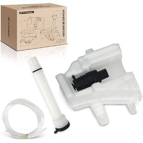 A-Premium Windshield Washer Reservoir Compatible with Select Chevrolet Models - Sonic 2012-2020, Sedan, with (Cap/Washer Pump/Hose/Filler Neck/Bracket) - Replace# 14915501, 95229337PFM