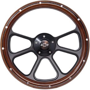 Fits Chevy Pick-Up Truck 1974 to 1994 Real Wood Steering Wheel Kit Silverado, C10, CK