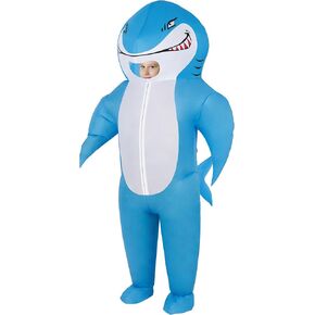 M MH ZONE Inflatable Shark Costume for Adult(Kids) Funny Halloween Costumes Fantasy Cosplay Blow up Costume