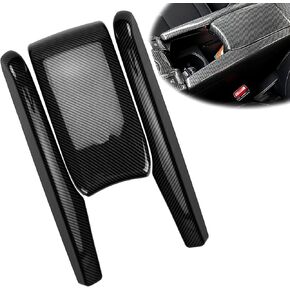 Carbon Fiber Pattern Armrest Box Cover ABS Center Console Trim Cover Panel Protect Covers Fit Honda Civic 10th Generation 2016-2021 Interior, Center Console Panel Strip Trim Protector Cover