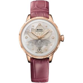 MIDO Rainflower Night - Swiss Automatic Watch for Women - White Dial - Case 34mm - M0432073610600