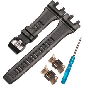 GBA-900 Replacement Watch Band Compatible with Casio GBA-900CB GBA900UU Men's Black Resin Strap GBA900 Sport Waterproof Watch Wristband