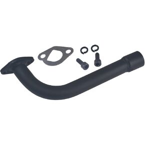 Exhaust Pipe Threaded For Predator 196cc Go Kart & Mini Bikes, For Honda GX160 GX200 Black