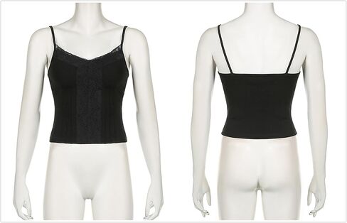 قميص بدون أكمام Goth للنساء Y2k Harajuku Summer Rave Punk Outing Out in Kuwait