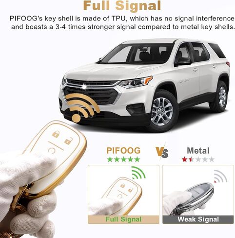 غطاء PIFOOG Key Fob لسيارة Chevy 5 أزرار زرقاء ناعمة من البولي يوريثان الحراري لمفاتيح السيارة وملحقات سلسلة المفاتيح لماليبو إكوينوكس بليزر ترافيرس كامارو كروز تراكس LT تريل بليزر سبارك مفاتيح ذكية in Kuwait