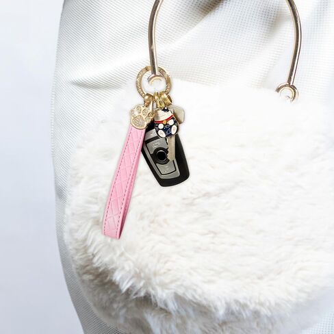 Wristlet Keychain,Wrist Keychain,Key Wristlet Car Key Chain Cat Lover Gifts for Women Men in Kuwait