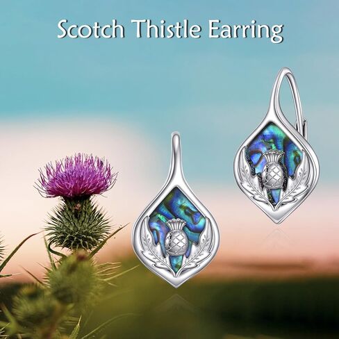 Celtic Trinity Knot Earrings for Women 925 Sterling Silver Triquetra Knot Leverback Abalone Shell Irish Jewelry Tree of Life Gift in Saudi Arabia
