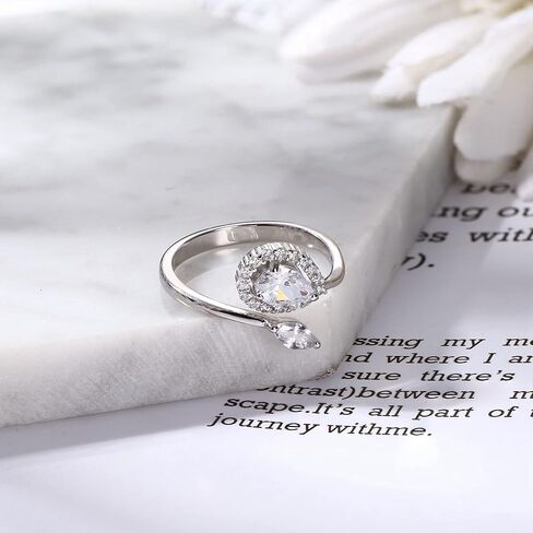 925 Sterling Silver Stackable Knuckle Rings for Women White Gold Plated Bar Daisy Band Ring Open Adjustable Vintage Silver Rings in Saudi Arabia
