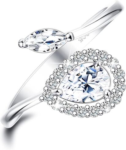 925 Sterling Silver Stackable Knuckle Rings for Women White Gold Plated Bar Daisy Band Ring Open Adjustable Vintage Silver Rings in Saudi Arabia