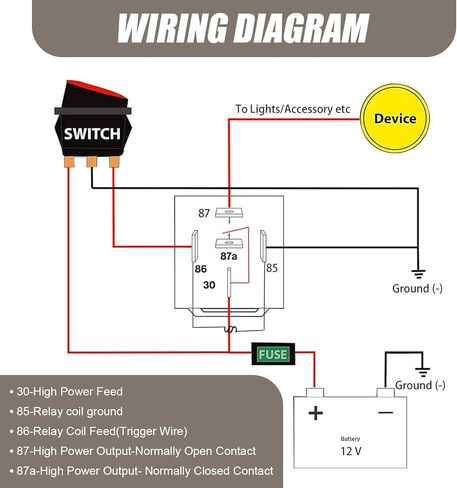 Pack-4 Car 12V 5 Pin Relay، غلاف مقاوم للماء مقاوم للهب + مرحل بدء الاتصال الحساس، متعدد الوظائف مضخة زيت ضوء مكيف الهواء التوصيل والتشغيل، عالمي للسيارات (أسود) in Kuwait