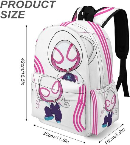 حقيبة ظهر لطيفة جوست جوين للأطفال، حقائب كتب مدرسية خفيفة الوزن كاجوال للسفر Grl Pwr Daypack حقيبة كمبيوتر محمول للنساء والرجال والكليات والمدرسة الثانوية والسفر والأعمال، LCBBAG3 in Saudi Arabia