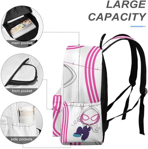 حقيبة ظهر لطيفة جوست جوين للأطفال، حقائب كتب مدرسية خفيفة الوزن كاجوال للسفر Grl Pwr Daypack حقيبة كمبيوتر محمول للنساء والرجال والكليات والمدرسة الثانوية والسفر والأعمال، LCBBAG3 in Saudi Arabia