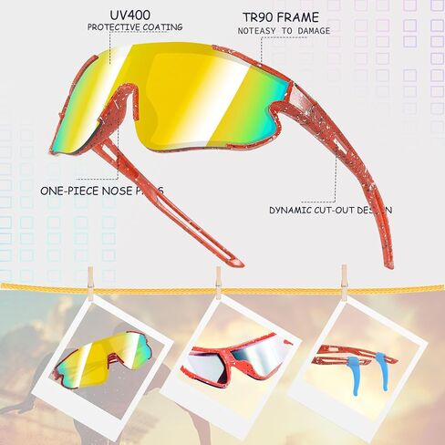 3PACK Youth Baseball Kids Sunglasses UV400 Sports Glasses for 4-12 Boys Girls Cycling Softball Running Goggles in Saudi Arabia