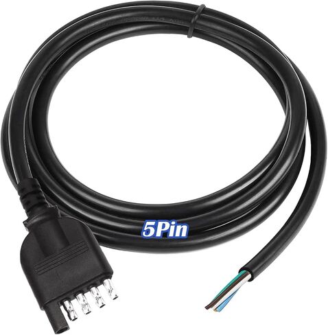 4 دبوس موصل للمقطورة 5FT 18AWG مقطورة الأسلاك تسخير 4 طريقة الثقيلة جاكت تمديد كابل 4 طريقة مقطورة التوصيل عدة in Saudi Arabia